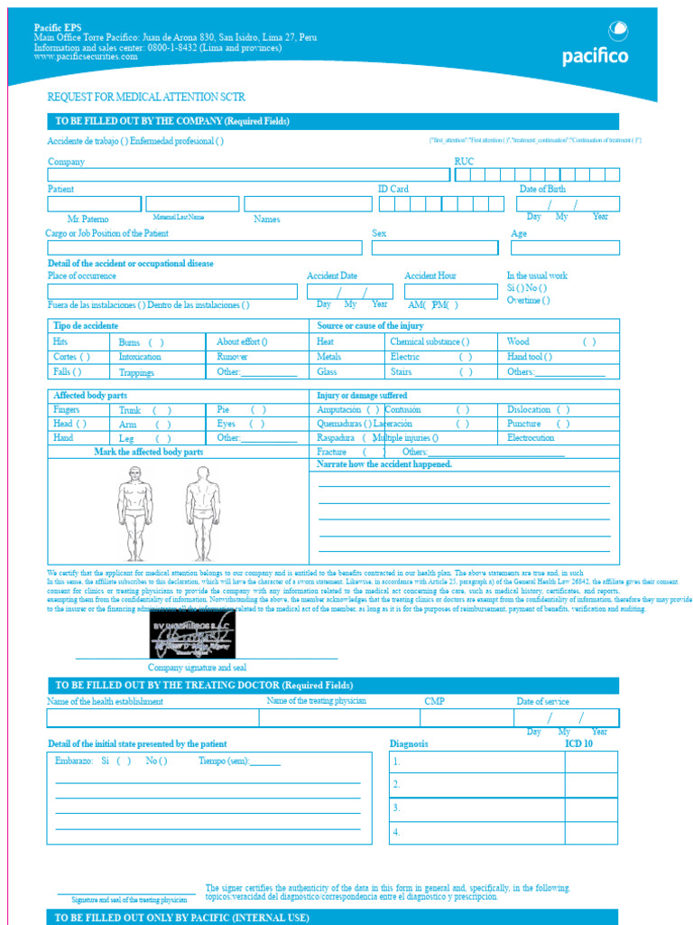 Unique Attention Request SCTR | PDF | Physician | Confidentiality