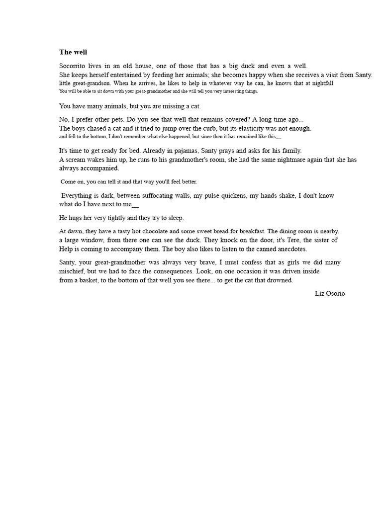 Tale - The Well-1 | PDF