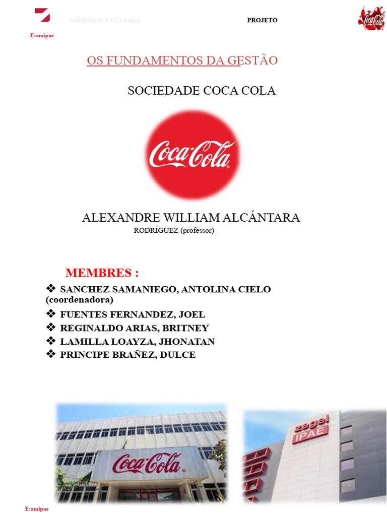 Fundamentos da Gestão da Coca-Cola | PDF | Contabilidade | Coca Cola