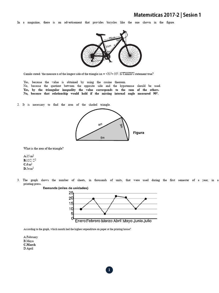 Triangle Area and Geometry Problems | PDF | Area | Triangle