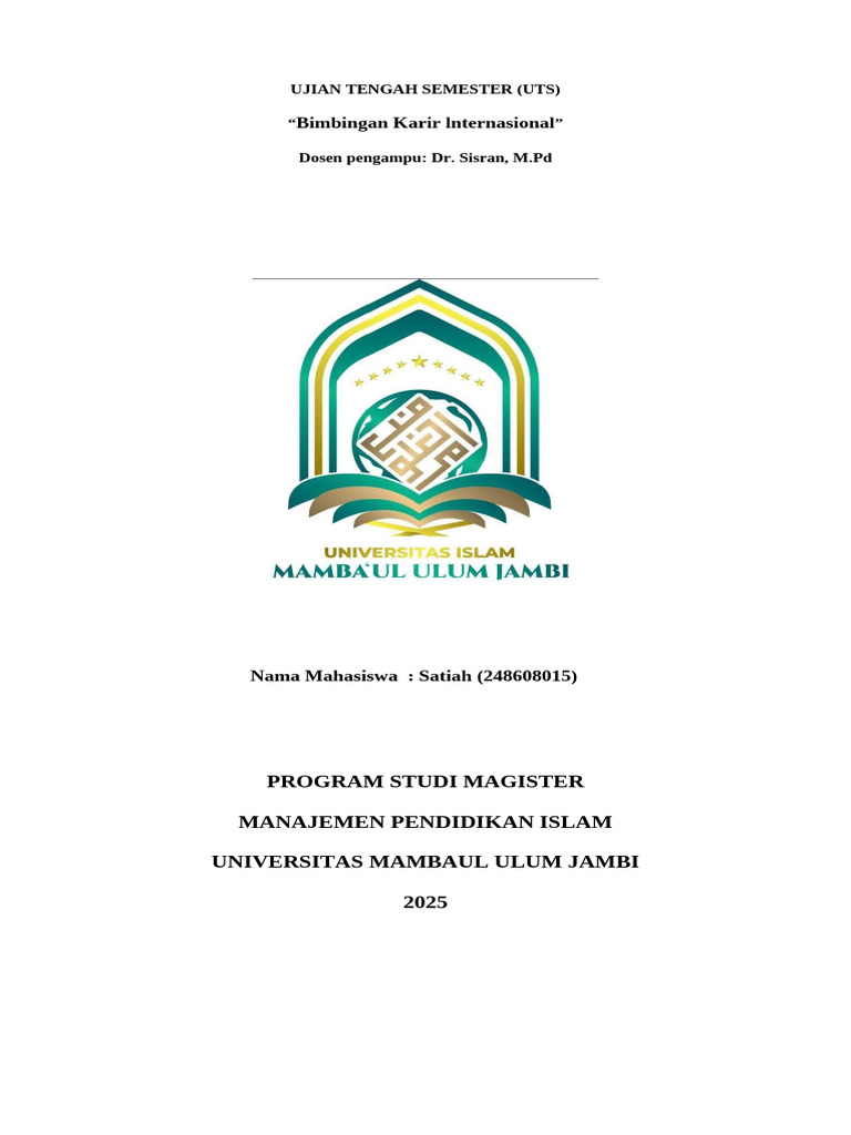 Cover Uts | PDF