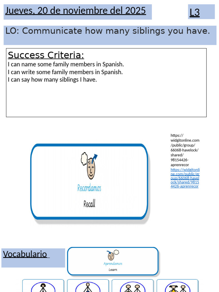 Spanish lesson 3 | PDF