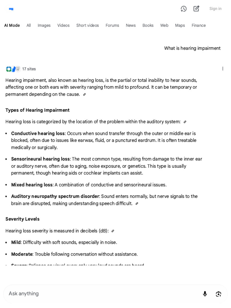 Understanding Hearing Impairment Types | PDF | Hearing Loss | Hearing