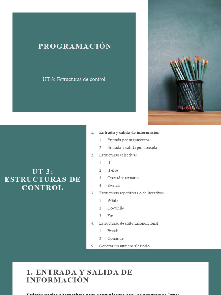 APUNTES Estructuras de Control | PDF | Java (lenguaje de programación ...