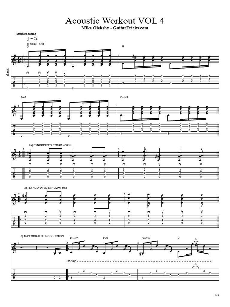 Acoustic Workout Vol 4 | PDF | Musical Instruments