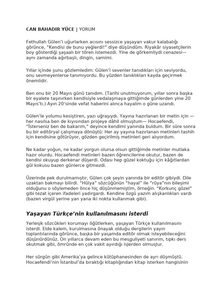 Can Bahadir Yã - Ce | PDF