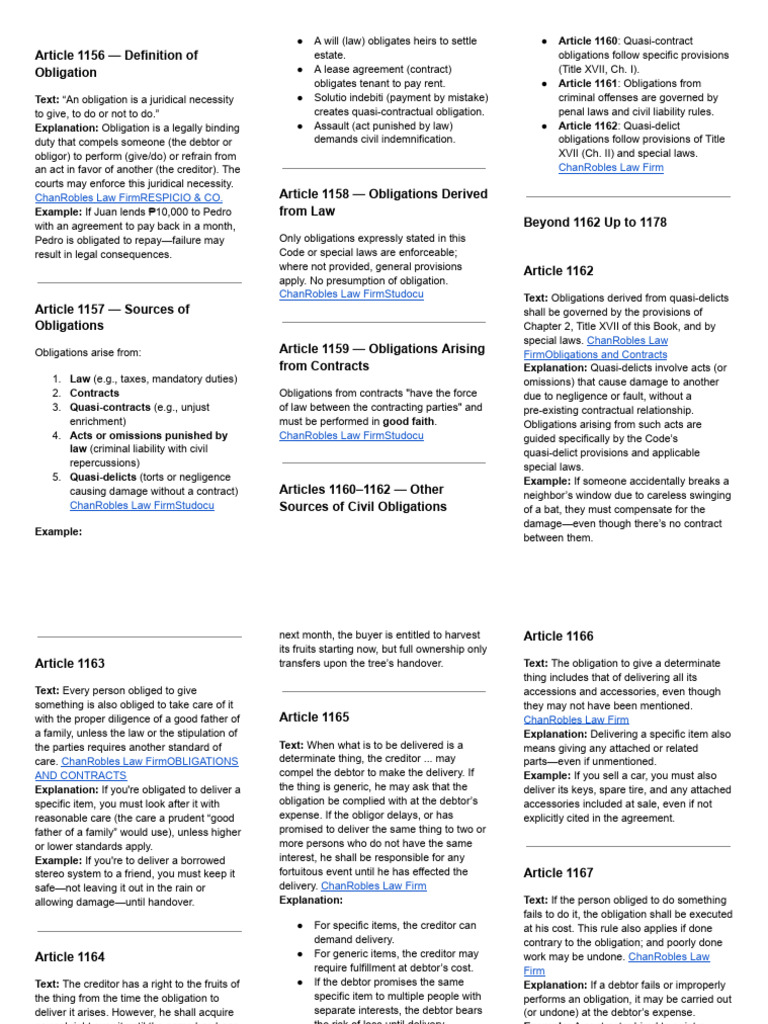 Understanding Legal Obligations Explained | PDF | Interest | Damages