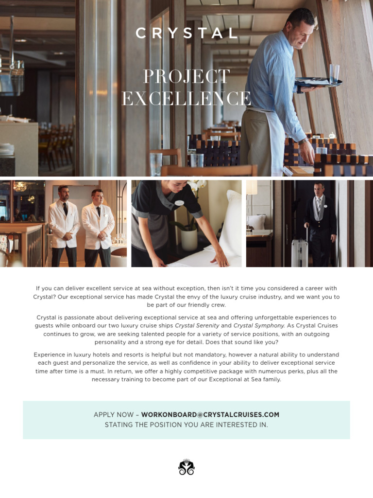 Crystal Flyer Jobfair2024 050424 v3 | PDF | Cruise Ship | Hospitality ...