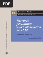 Discurso Preliminar Constitución 1812 - Agustín de Argüelles