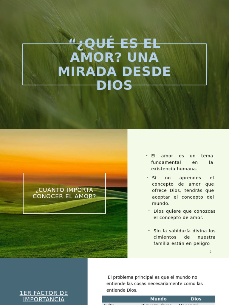 El Amor de Dios | PDF | Amor | Cristo (título)