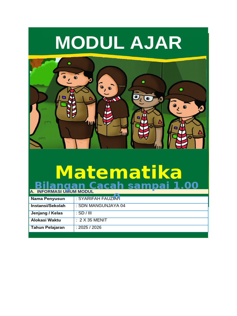Modul Ajar Matematika SD Kelas III | PDF