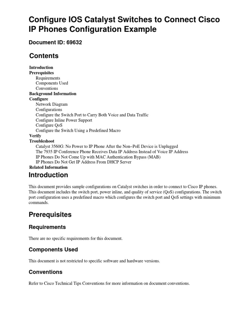 Configuring Cat Ip Phone | PDF