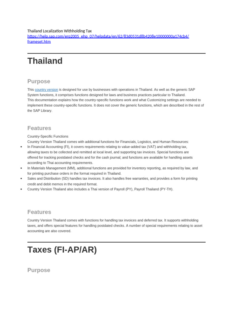 Thailand Localization Tax Guidelines | PDF | Invoice | Accounts Payable