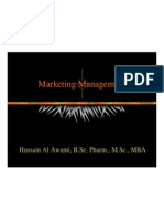 Marketing Management: Hussain Al Awami, B.Sc. Pharm., M.SC., MBA