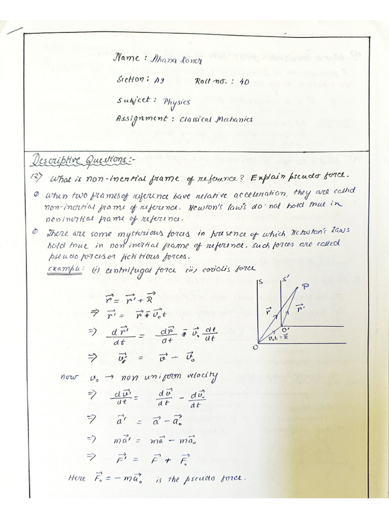 Physics Classical Mechanics | PDF