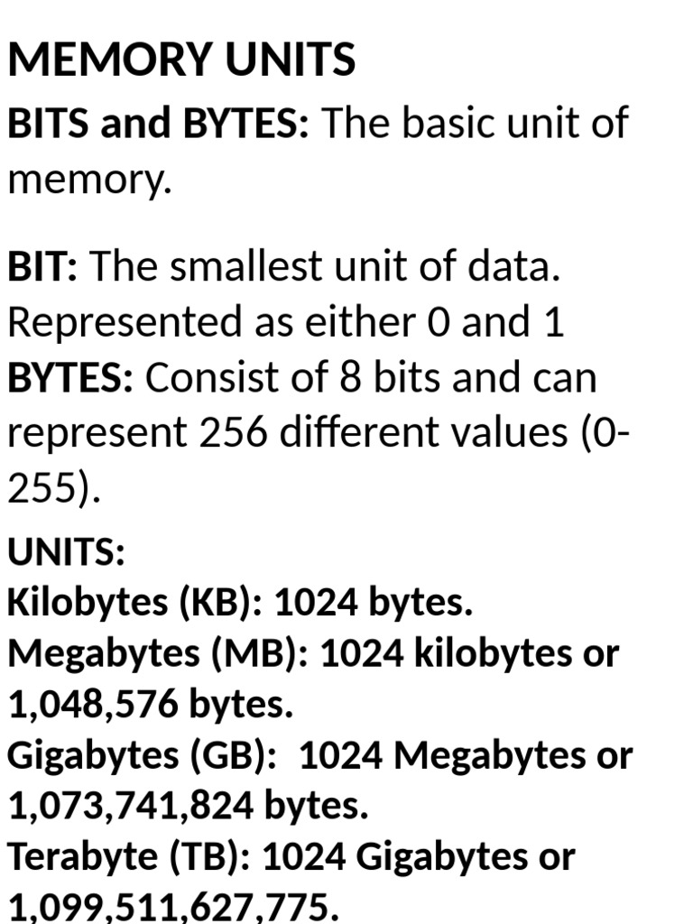 Understanding Memory Units and AutoCAD | PDF | Byte | 3 D Modeling