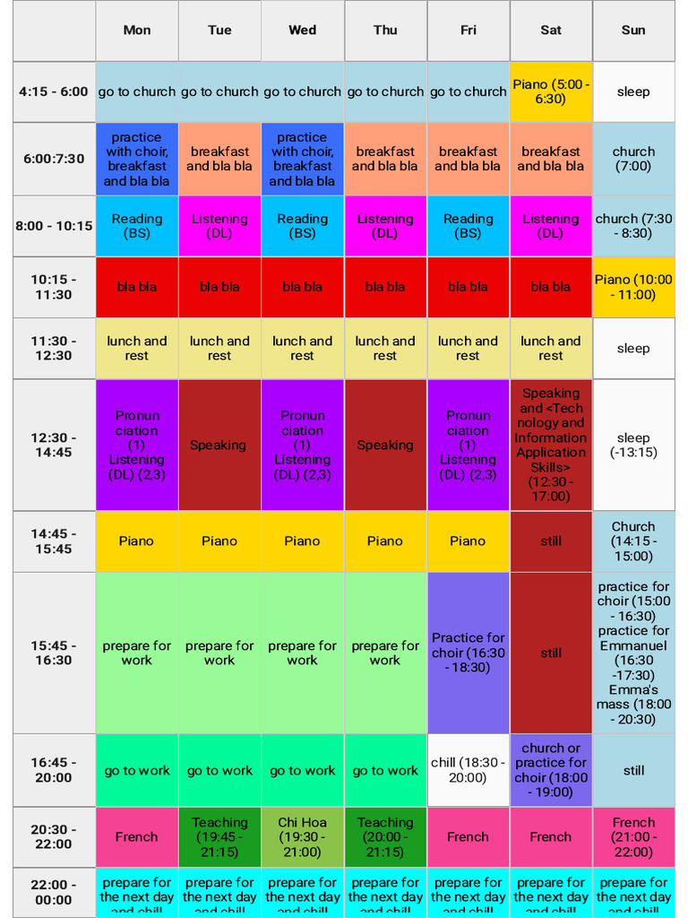 Weekly Routine (Oct Dec) Basic Ielts 24oct25 010941 | PDF