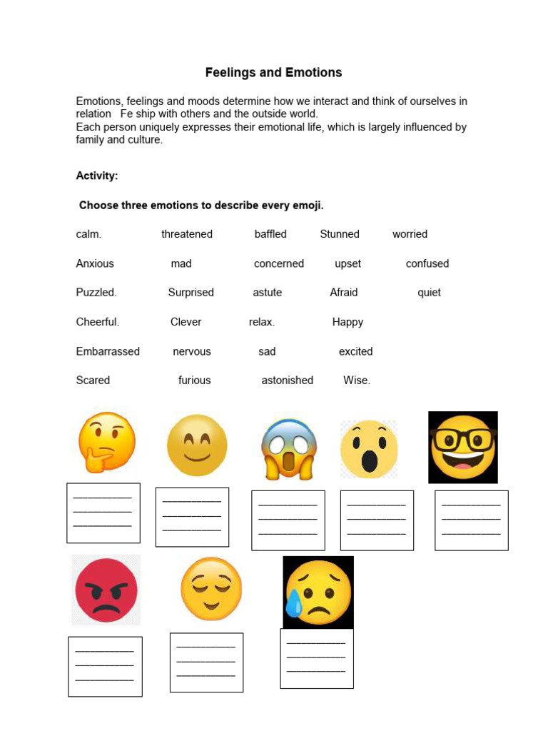 Understanding Emotions and Feelings | PDF