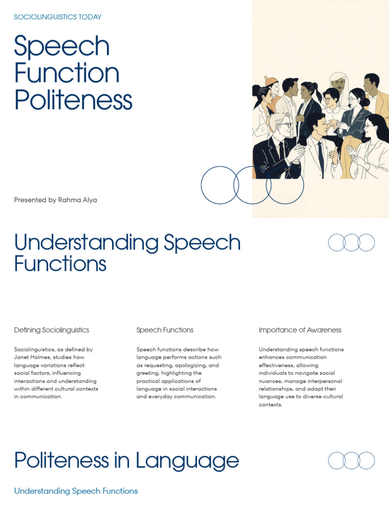 Understanding Speech Functions in Sociolinguistics | PDF ...