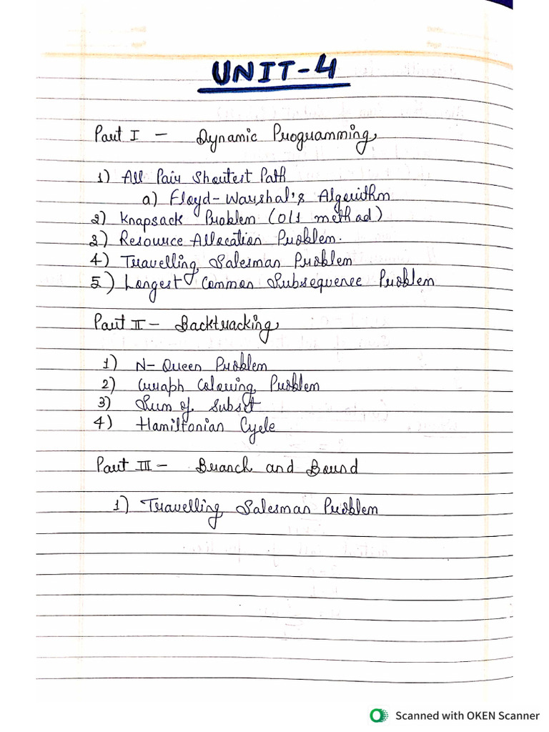 Unit 4 (DAA) | PDF