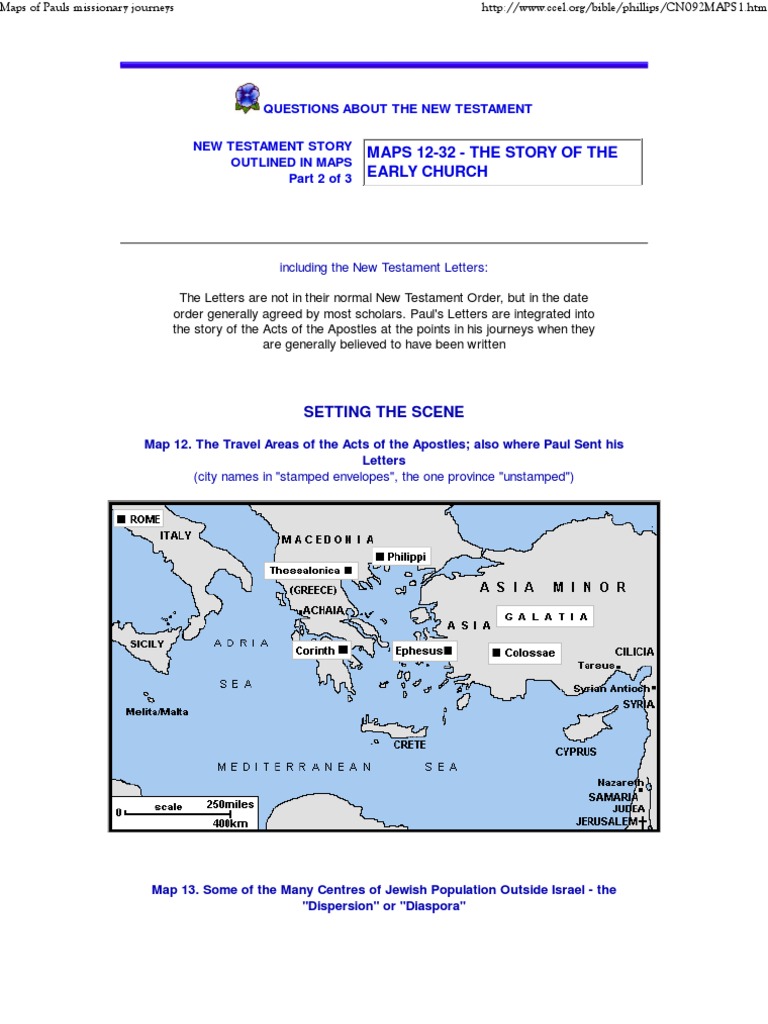 Paul's Missionary Journeys Overview | PDF | Paul The Apostle | Barnabas