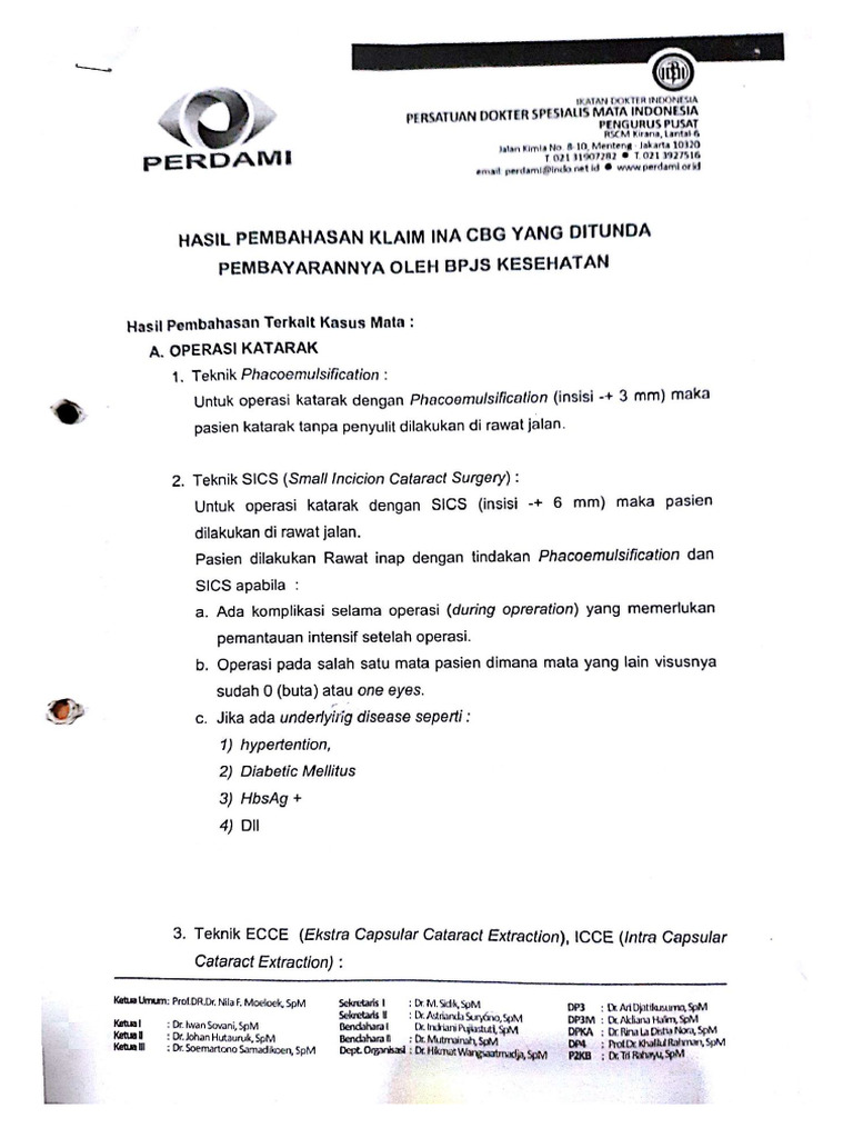 PERDAMI Aturan Ranap Rajal | PDF