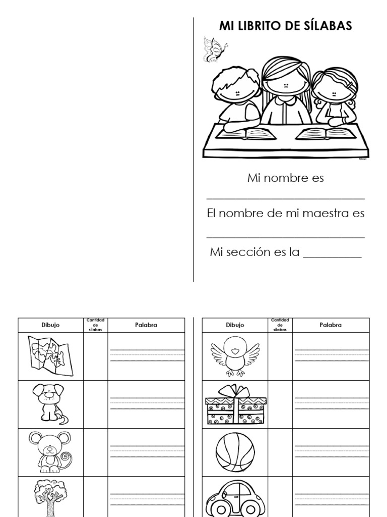 Actividades de Sílabas para Niños | PDF