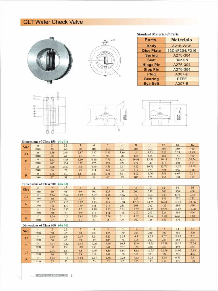 GLT Check Valves | PDF
