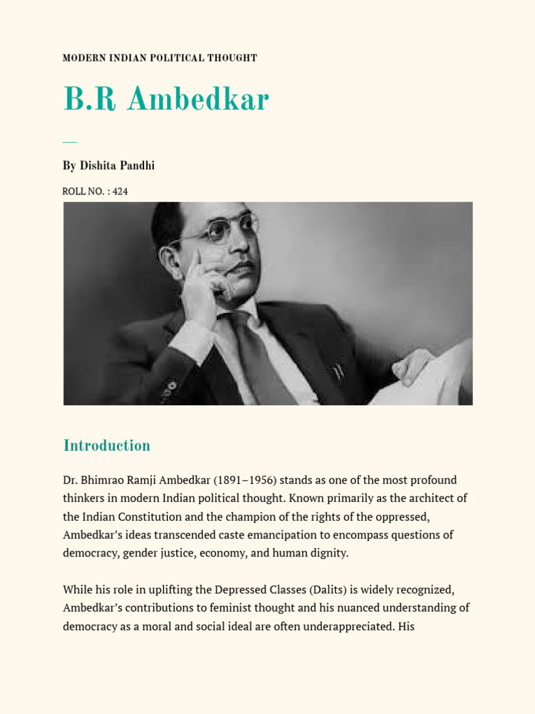 Ambedkar's Vision of Equality and Justice | PDF | Socialism | Feminism