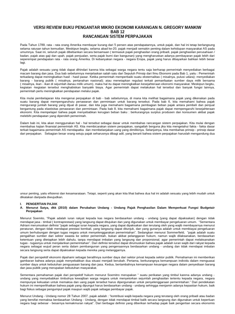 Rancangan Sistem Perpajakan AS dan Indonesia | PDF
