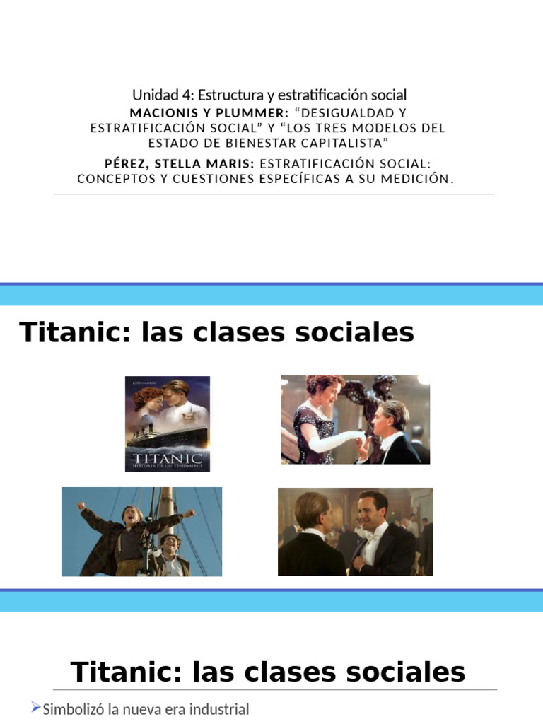 Unidad 4 Clase 2 - Desigualdad y Estratificación Social | PDF ...