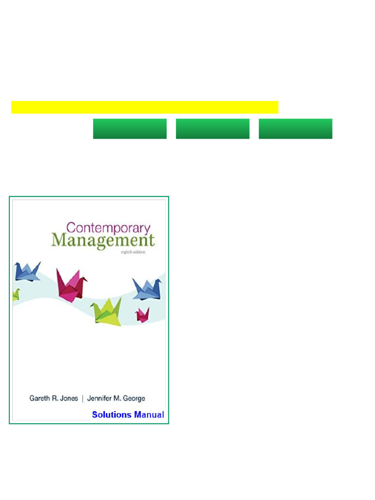 Contemporary Management 8th Edition Jones Solutions Manual full digital ...