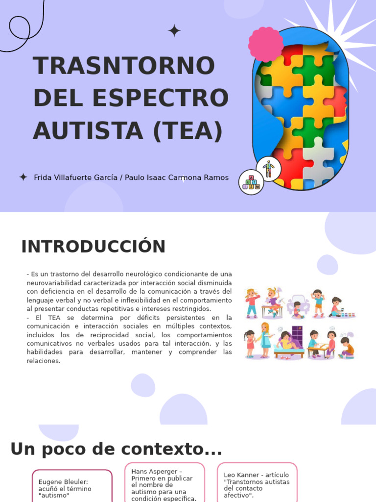 Trastorno del Espectro Autista: Guía Completa | PDF | Autismo | Risperidona