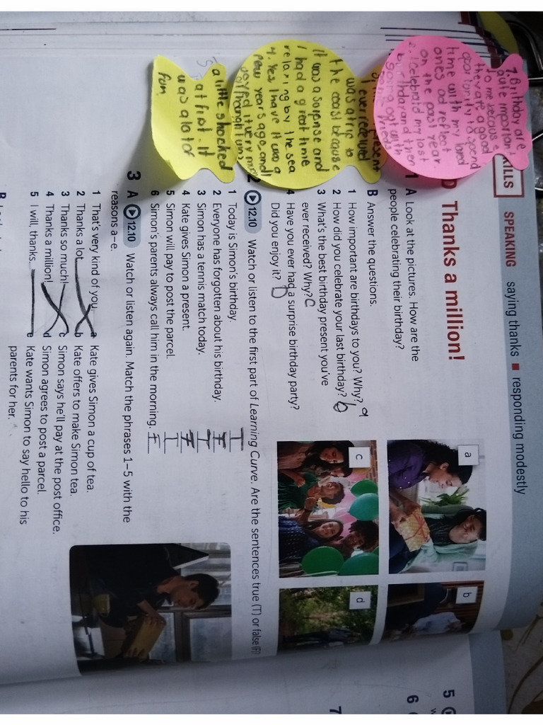 Studen Book 108 Exercises 2, 3A | PDF