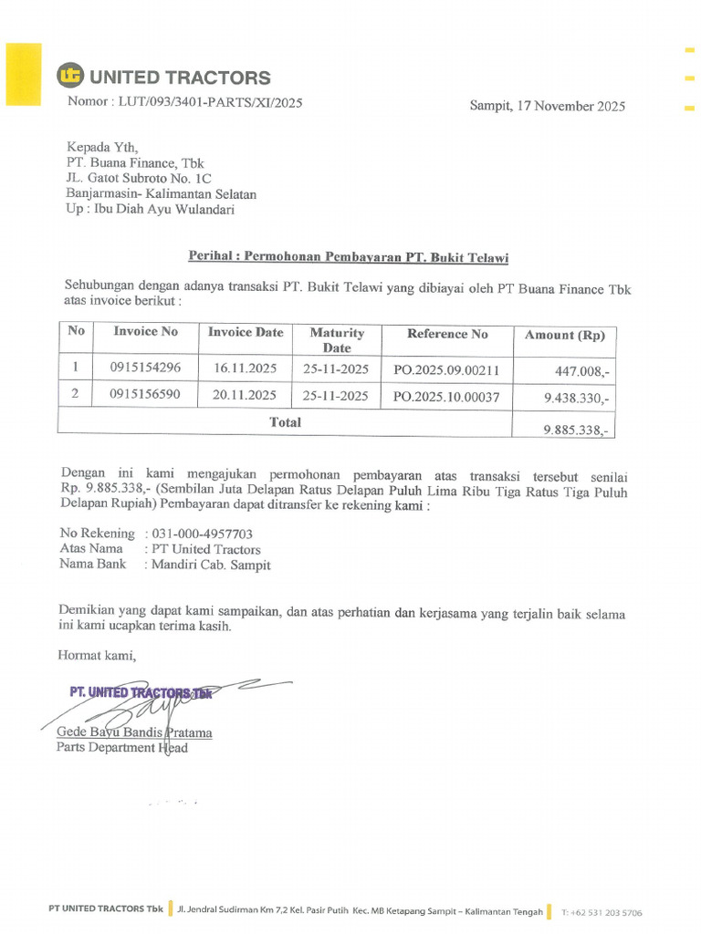 SP Transfer BTW 25-11-2025 | PDF