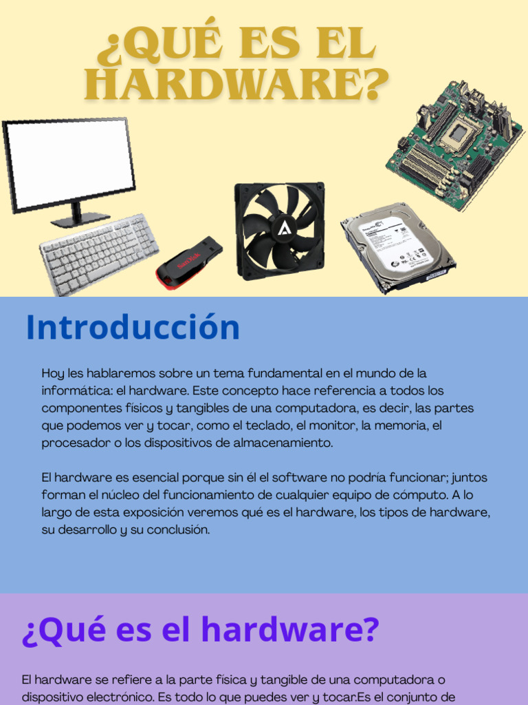 Introducción al Hardware Informático | PDF | Hardware de la computadora ...