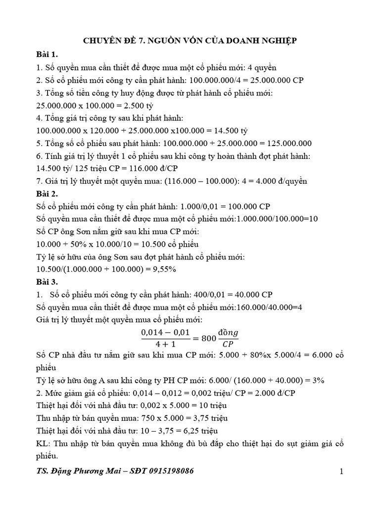 CD7 Huy Dong Von | PDF