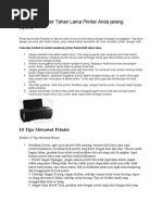 Download TipsAgarPrinterTahanLamaPrinterAndaJarangDipakaibySonataERhSN95546582 doc pdf