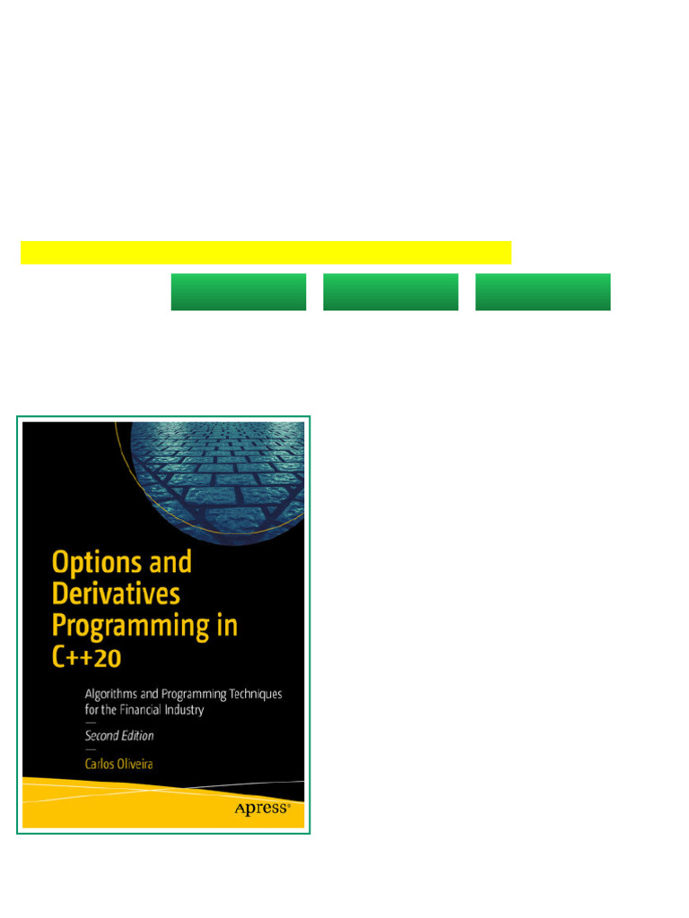 (Ebook) Options and Derivatives Programming in C++20: Algorithms and ...