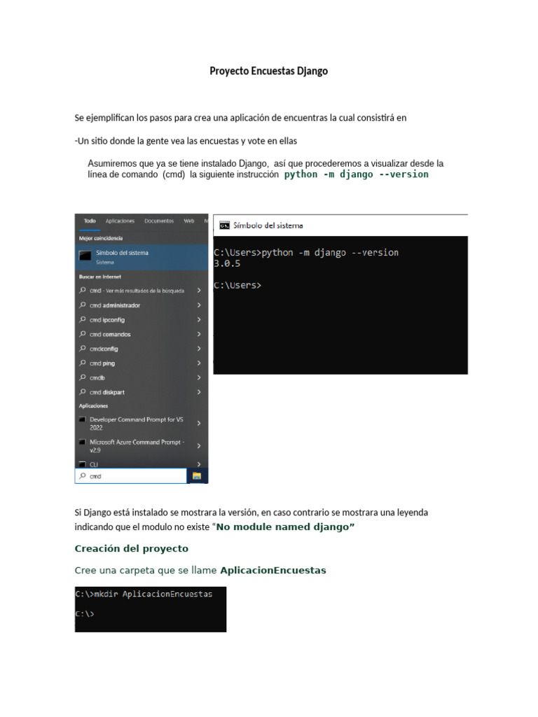 Crear Aplicación de Encuestas en Django | PDF | Python (lenguaje de ...
