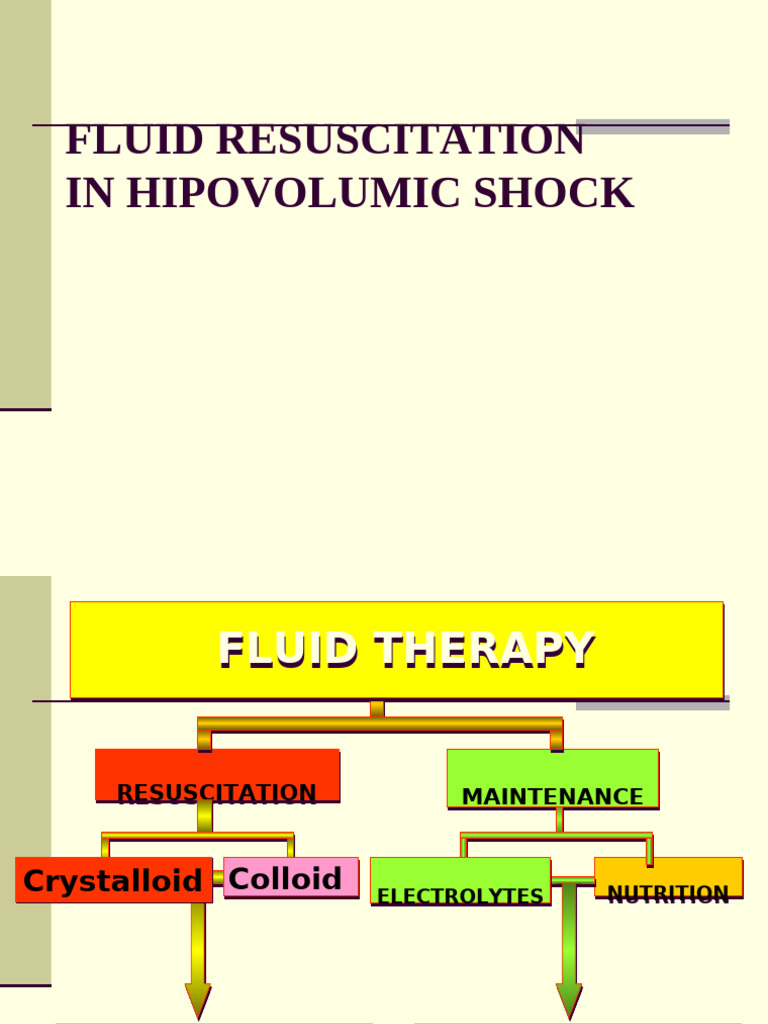 Fluid Resuscitation in Hypovolemic Shock | PDF | Shock (Circulatory ...