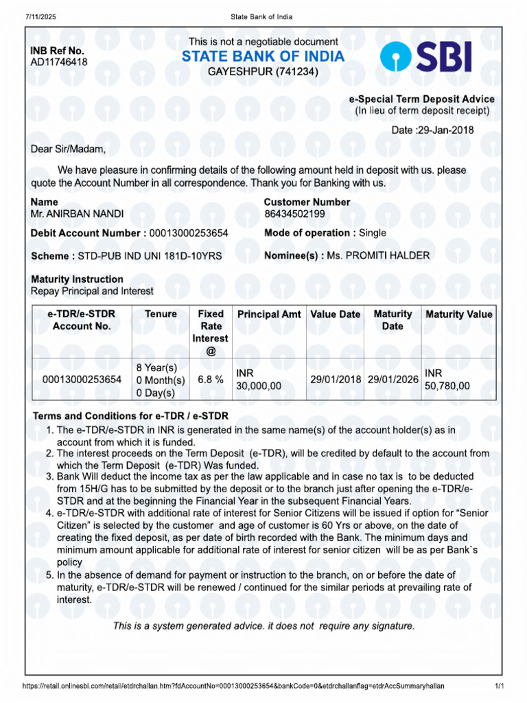 FD Certificate 2 Compressed | PDF