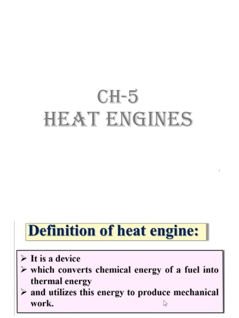 Heat Engines | PDF | Steam | Engines