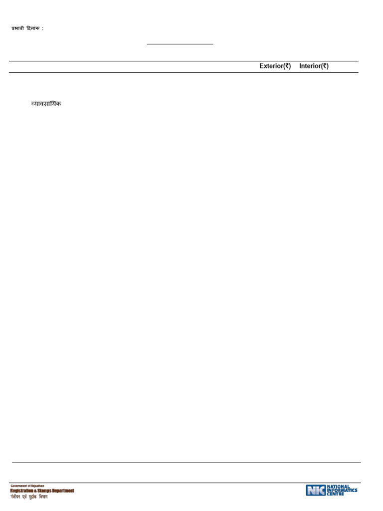 Rajasthan Rural DLC Rate List 2025 | PDF
