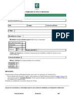 Formula Rio Pase de Modalidad