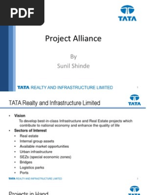 project alliance by sunil shinde architect leadership scribd