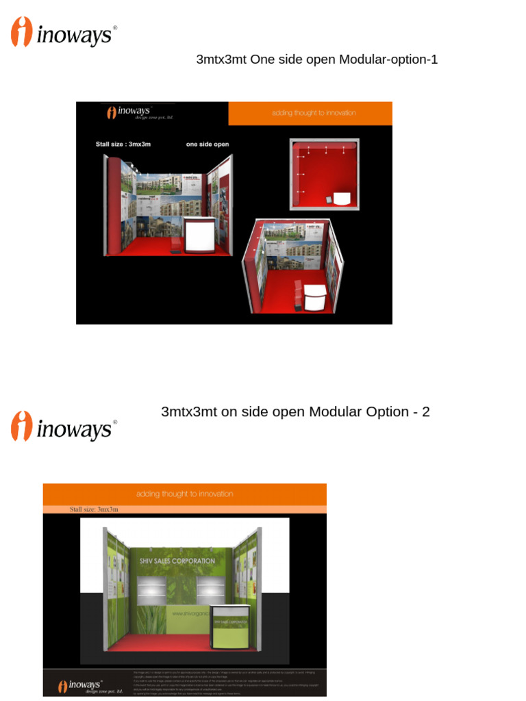 Modular Exhibition Stall Options & Pricing | PDF