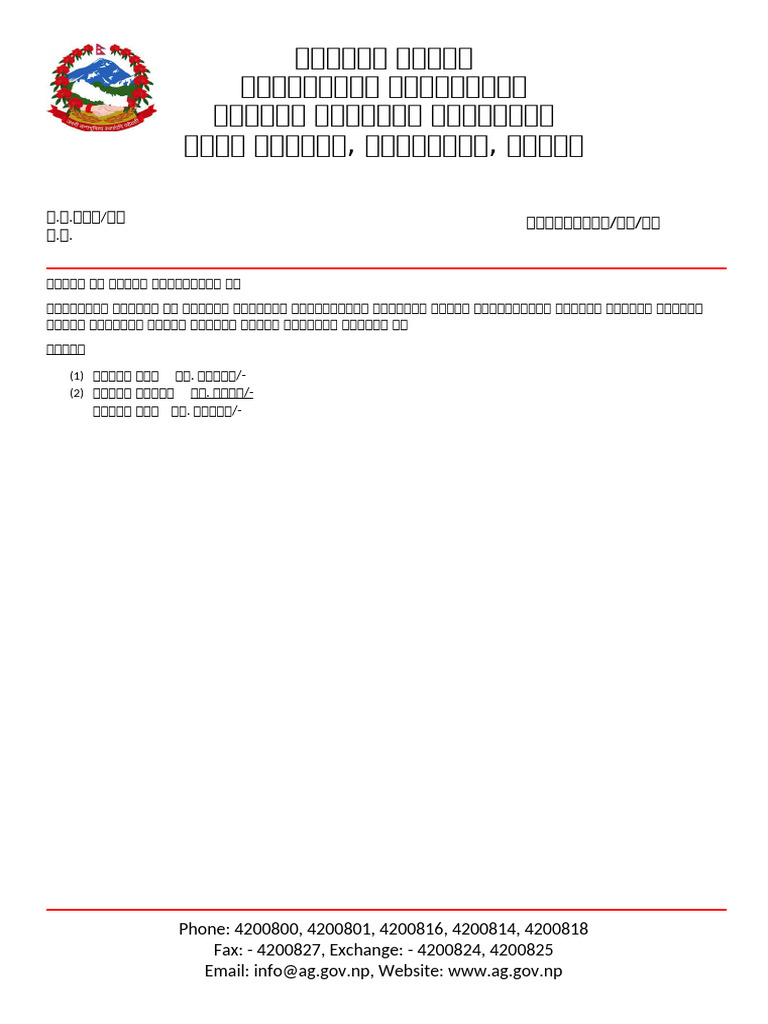Letter Pad Format - English | PDF