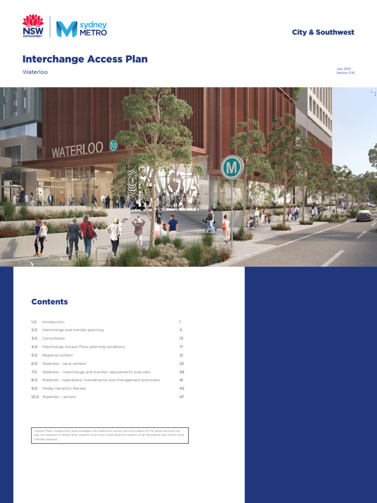 Waterloo Interchange Access Plan 2021 | PDF | Transport | Public Transport