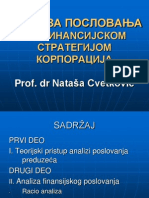 Analiza Poslovanja Sa Finansijskom Strategijom Korporacija - Prezentacija